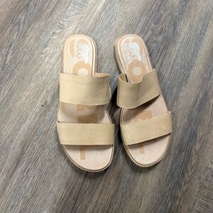 Sorel slip on Sandals